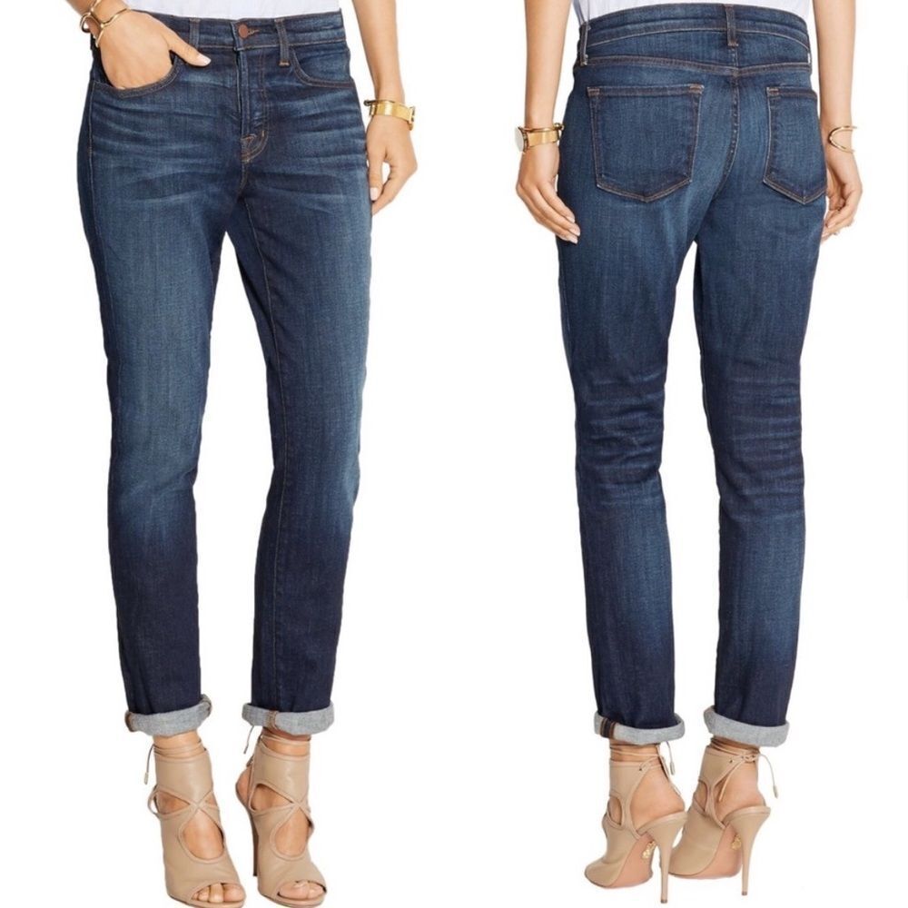 J Brand Caitland Slim Boyfriend Button Fly Jean Invited 25